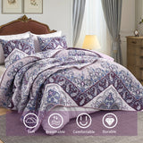 Quilt Set Saint King Pattern Large Bedding Set Bedspread Set 3pcs Thin Quilt Set, 1 Quilt + 2 Pillowcases Double-Sided Sheets Bedding Set, Suitable for All Seasons