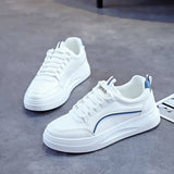 kamames Shoes Women 2023 Spring Fashion Non Slip Casual Shoes Flat Running Sheos Women Lace-up Comfort Sneakers Zapatos De Mujer 703-0