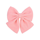 2 Pcs/lot Cute Solid Cotton Hair Bows With Clip For Girls Hair Clips Handmade Hairpins Barrettes Headwear Kids Hair Accessories