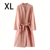 1pc Unisex Double Layer Cotton Gauze Bathrobe, Quick-Dry Absorbent Robe For Spring/Autumn, Modern Homewear Sleepwear, Couples Loungewear