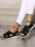 kamames Women's Shoes Flat-Soled Sandals Summer New Flying Weaving Hot Drill Breathable Large Size Leisure Drill Sandals Large Size Women
