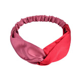 Women Headband Cross Top Knot Elastic Hair Bands Soft Solid Color Girls Hairband Hair Accessories Twisted Knotted Headwrap