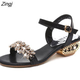 kamames New women shoes slippers summer beach sandals Fashion women Rhinestone outdoor slippers flip flops shoes women mujer