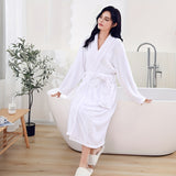 Ultra-Soft Microfiber Bathrobe with Pockets - Quick Dry, Super Absorbent, Thick & Cozy for Couples - Perfect for Fall/Winter