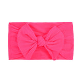 1PCS New Cotton Solid Baby Headband For Cute Girls Kid Wide Bow Knot Turban Elastic Hairbands Handmade Headwear Hair Accessories