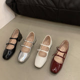 kamames kamames Women's Shoes 2023 New Summer French Night Black Spring And Autumn Single Shoes