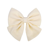 2 Pcs/lot Cute Solid Cotton Hair Bows With Clip For Girls Hair Clips Handmade Hairpins Barrettes Headwear Kids Hair Accessories