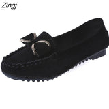 kamames women's loafers Solid Colors Flat ballet shoes Bow Knot Lazy loafers Shallow Casual Slip On Shoes scarpe donna
