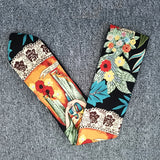 kamames Turban Girls Cartoon Print Headband Womens Multi Use Adjustable Hair Band with Metal Wire Scarf Cross Bow Hair Accessories