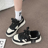 kamames kamames Board Shoes Female 2024 New Platform Platform Khaki Black And White Panda Color Fashion Women's Shoes Rest