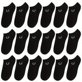 18pairs Girl's Smiling Face Pattern No Show Socks - Comfy Breathable Soft & Elastic Socks, Girls's Hosiery