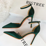 BIGTREE Shoes 2022 Women's Sandals Super High Heels Summer Women Shoes Fashion Metal Belt Buckle Heeled Sandals Sexy Party Shoes