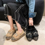 kamames Ladies' Casual Shoes, Fashion, Low-Top Shoes, New Style Muffin Soles, Foot Covers, Hairy Single Shoes In Spring 2023
