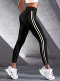 Sculpt & Style: Durable High-Stretch Solid Yoga Leggings for Body Contouring & All-Season Comfort