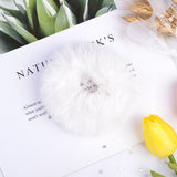 2022 New Winter Plush Scrunchies Women Girls Imitation Mink Elastic Hair Rubber Bands Accessories Tie Hair Ring Holder Headdress