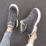 kamames Casual Shoes Lace-up Fashion Sneakers Platform Snow Boots Winter Women Boots Warm Plush Women's Shoes Zapatos De Mujer