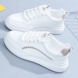 kamames Shoes Women 2023 Spring Fashion Non Slip Casual Shoes Flat Running Sheos Women Lace-up Comfort Sneakers Zapatos De Mujer 1028-0
