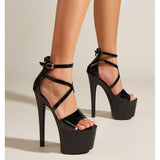 kamames kamames New Fashion Model T Stage Pole Dancing 17CM Hate Sky High Sandals High Heels Women's Shoes