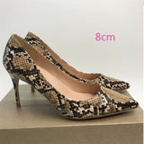 kamames Snake Print 12cm Extreme High Heel Pointed Toe Women Pumps Valentine Stiletto Woman Shoes Party Evening YG027 ROVICIYA