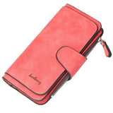 Classic Trendy Long Coin Purse, Faux Leather Multi Wallet, Large-capacity Purse With Zipper