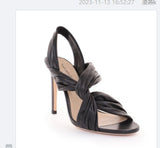 kamames Size Fashion Two-Color Spliced Cross-Set Shoes Fine High-Heeled Sandals Chengdu Fashion Women's Shoes