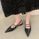 kamames kamames Wind Baotou Sandals Women Leisure Vacation Women's Shoes 2023 Summer New Niche Fairy Shoes French Water Diamond Cool