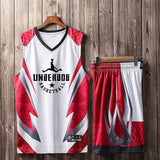 Asian Size Basketball Jersey blank college tracksuits kids men throwback basketball training jersey set Child Sports clothing