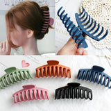 1Pc Korean Solid Big Hair Claws Elegant Frosted Acrylic Hair Clips Hairpins Barrette Headwear for Women Girls Hair Accessories