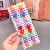 20/40PCS/Set New Girls Cute Colorful Cartoon Scrunchies Ponytail Holder Hair Bands Kids Lovely Headband Fashion Hair Accessories