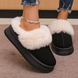kamames Snow Boots Wear The New Korean Winter 2024 Thick-Soled Velvet And Warm Indoor Cotton Shoes