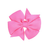 2 Inches Candy Color Baby Mini Small Bowknot Hair Clips For Cute Girls Safety Hairpins Barrettes Headwear Kids Hair Accessories