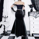 kamames Summer New Fashionable Sexy Hot Girl Dress Dark Gothic Temperament Slim Buttocks Fishtail Skirt