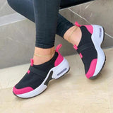 kamames Women's Shoes 2022 Zapatillas Mujer Fashion Mesh Casual Shoes Platform Wedge Sneakers Plus Size Flat Sports Zapatillas Sneakers