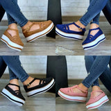 kamames Size 2023 Popular Style Sandals Women's Thick Bottom Buckle Women's Sandals Direct Sale Muffin Soles Women's Shoes
