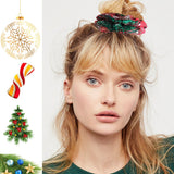 Christmas Hair Scrunchies Accessories Velvet Chiffon Elastic Hair Bands Scrunchy Hair Ties Ropes Scrunchie for Women or Girls