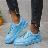 kamames Single Shoes Spring 2025 Flat Shoes Front Lash Casual Single Shoe Round Head Sports Low Top Shoe Women