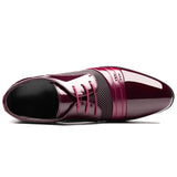 kamames kamames 7202 Three Color Wine Red Fashion Korean Leather Shoes Men OPP Bag Packaging No Shoe Box