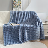 Ultra-Soft Flannel Throw Blanket - Plaid Pattern, Tear-Resistant, All-Season Comfort For Couch & Bed, 70.0X100.0 cm