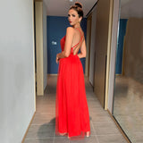 kamames slip Sequin corset maxi summer dress women backless mesh long bodycon red Christmas party dress bridesmaid evening dresses