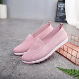 kamames Women Casual Shoes Light Sneakers Breathable Mesh Summer knitted Vulcanized Shoes Plus Size woman flats Shoes Flying net shoes