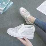kamames New Lace Flower Net Breathable Casual Shoes In Summer Are Raised In The Small Man With Set Feet, Love Shoes, Casual Shoes.