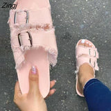 kamames Shoes Women Comfortable Sandals Ladies Slip-on Wedge Sandals Sports Beach Walk Shoes Summer Fashion Denim Casual Sandalias