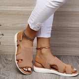 kamames Women's Shoes Flat-Soled Sandals Summer New Flying Weaving Hot Drill Breathable Large Size Leisure Drill Sandals Large Size Women