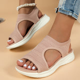 kamames 2024 Autumn Fish Head Leisure Sleeve Fashion Sandals Low Heel Women's Shoes Large Size Sports Casual Shoes