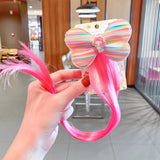 2021 Sweet Colorful Hairpin Lovely Children Girls Hairclip Kids Cute Barrette Cartoon Extension Braider Rainbow Hair Accessories