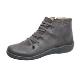 kamames Winter Women's Shoes New Fashion Side Zipper Non-slip Wear-resistant Ankle Boots Large Size High-top Casual Short Boots
