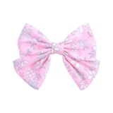 2022 Lovely Baby Girls Print Flower Bohemian Style Bow BB Hair Clips Headwear Children Cute Cotton Hairpins Hair Accessories