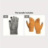 Women's Touchscreen Anti-skid Gloves, Fall Winter Keep Warm Work Mittens, Thermal Hand Warmer Cold Weather Gloves