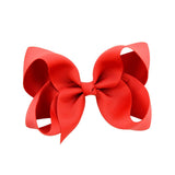 1Piece Solid Grosgrain Ribbon Hair Bows With Clip For Cute Girls Handmade Hair Clips Barrettes Hairpins Kids Hair Accessories