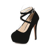 kamames 2022 Striptease High Heel Shoes on Platform Casual Blue Black Red Women Stilettos Dance Evening Party Pumps Large Size35-46